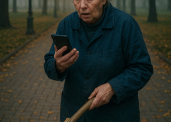 Одинокая дворничиха и забытый телефон