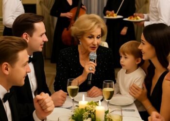 На юбилее свекровь назвала моего сына “лотерейным билетом”, а через час узнала, что её квартира уже оформлена на внука